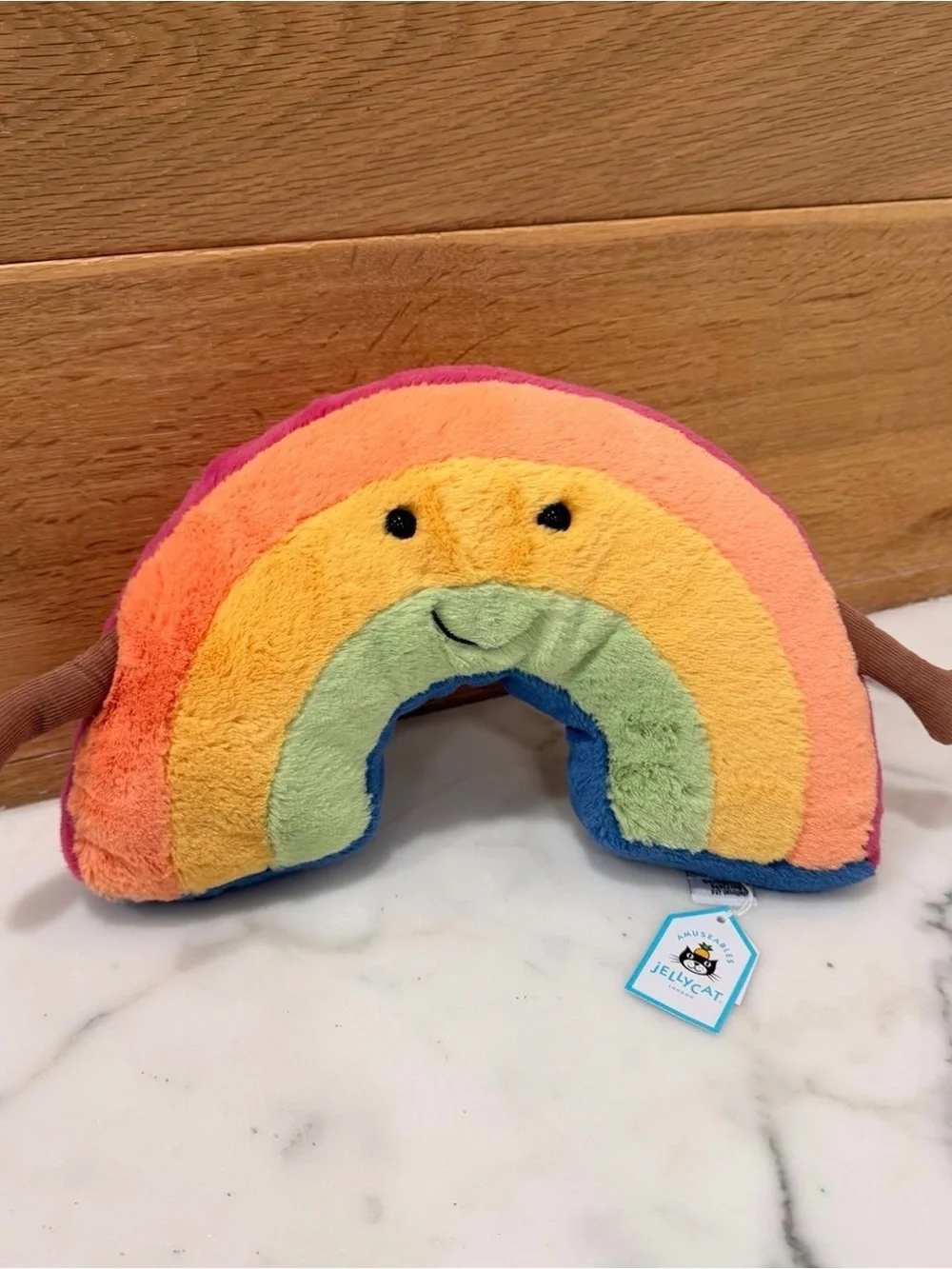 Jellycat amuseables rainbow with tags
